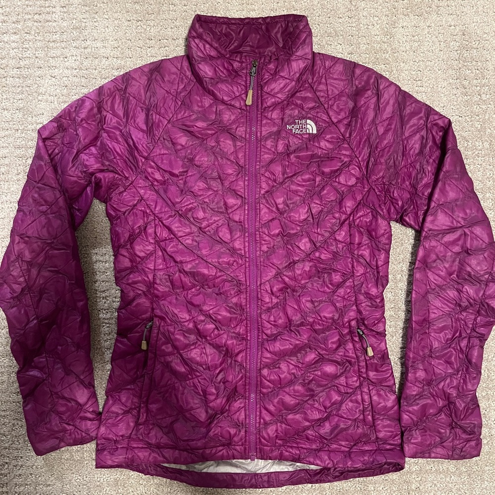 Purple North Face Windbreaker Jacket